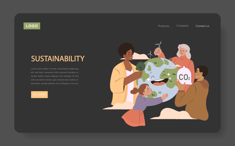 Sustainability concept vector image