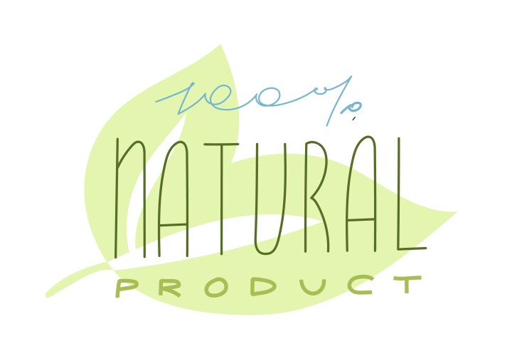 natural product quality organic element vector image