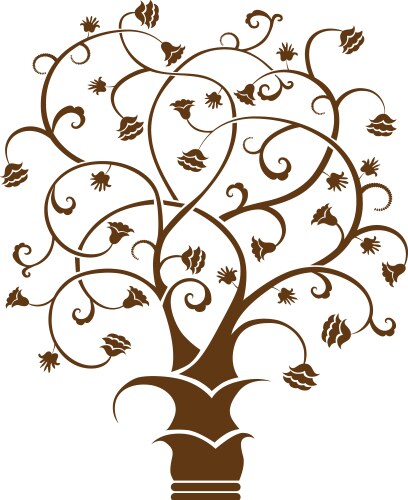 Family tree template design Royalty Free Vector Image