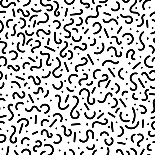Black and white abstract curls pattern Royalty Free Vector