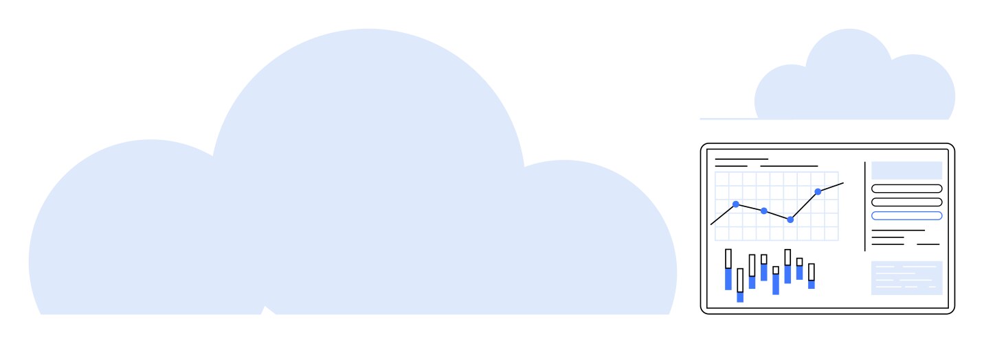 Cloud computing with data analytics on digital vector image