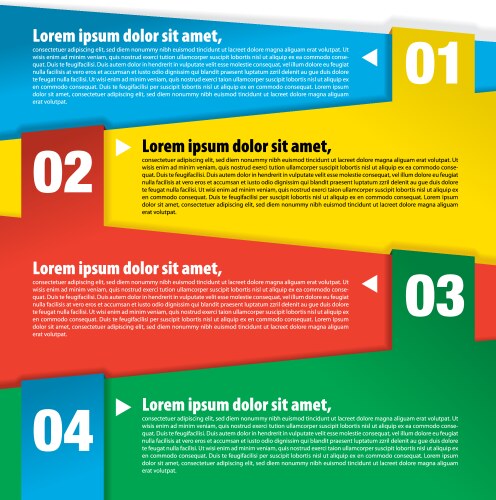 Four bright banner set Royalty Free Vector Image