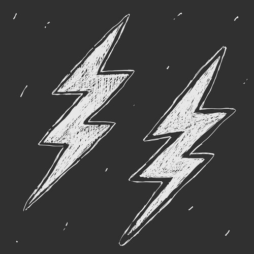 Lightning Bolt Symbol Vector Image
