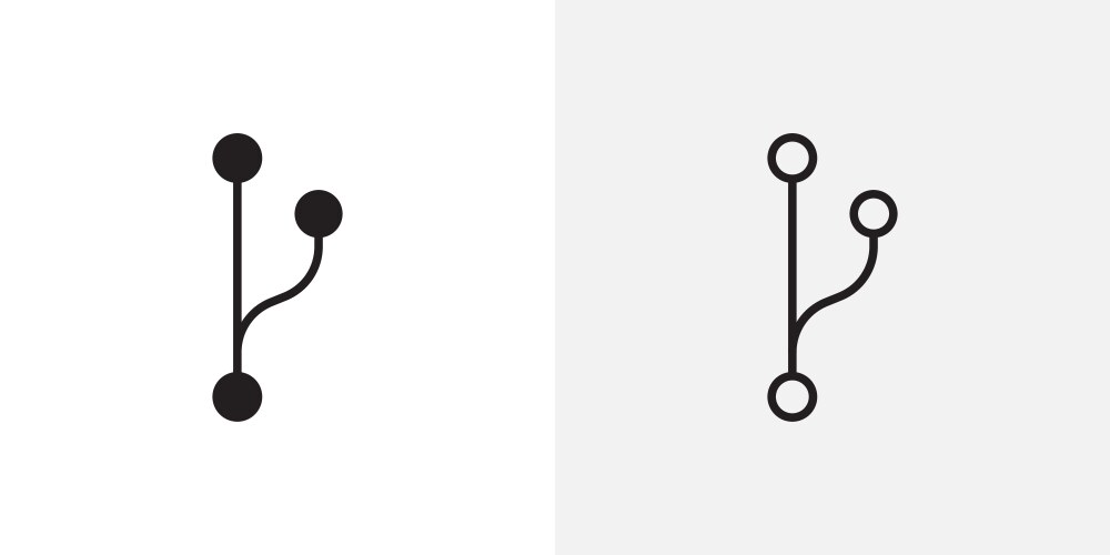 Code branch icons pack for apps and ui ux desigs vector image