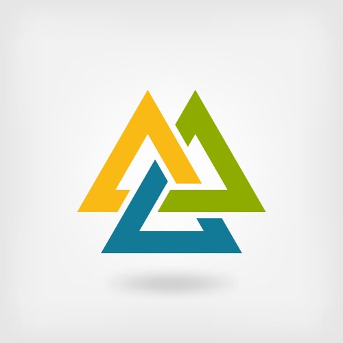 Valknut icon isolated Royalty Free Vector Image
