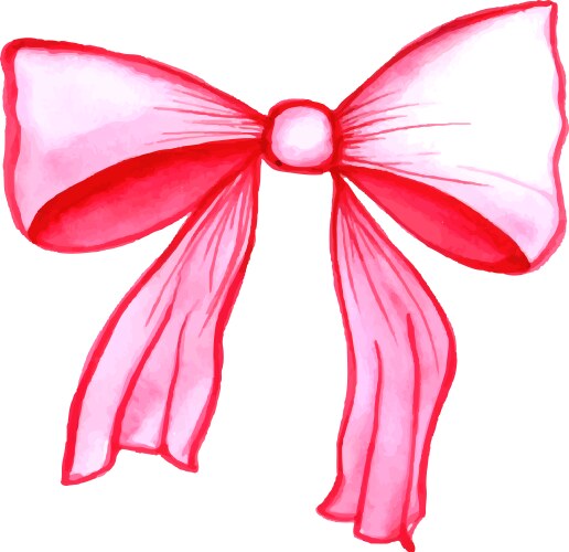 Cute rabbit with ribbon and branches leafs Vector Image