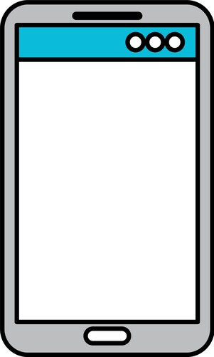 Mobile phone technology device digital electronic Vector Image