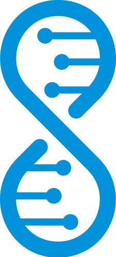 dna logo template isolated vector image