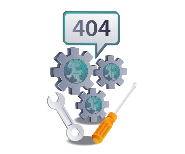 How to fix error 404 practical solutions vector image