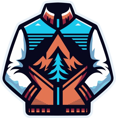 Stylish jacket Royalty Free Vector Image - VectorStock