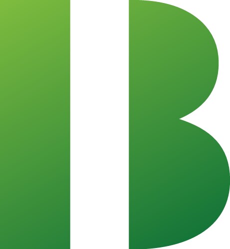 B colorful letter logo icon design Royalty Free Vector Image
