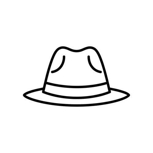 Black graduation cap flat icon isolated on white Vector Image