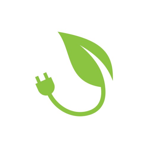 Eco icon green leaf Royalty Free Vector Image - VectorStock