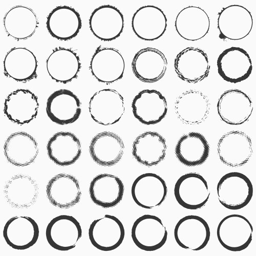 Empty grunge rubber stamp collection Royalty Free Vector