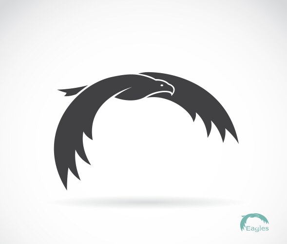 Eagle logo mascot template simple Royalty Free Vector Image