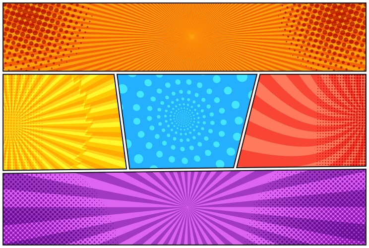 Comic colorful background – Royalty-Free Vector | VectorStock