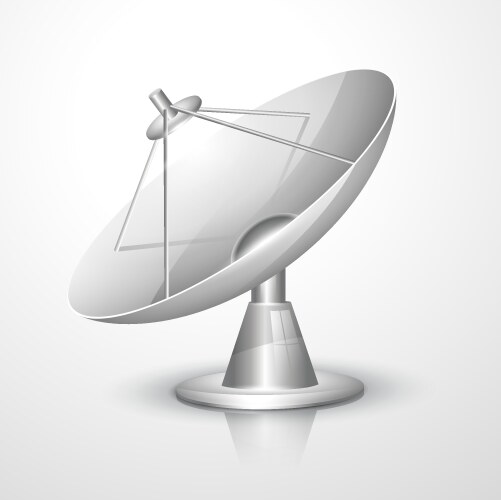 Radar silhouette Royalty Free Vector Image - VectorStock