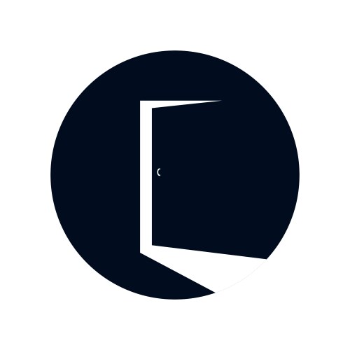 Door from dark room Vector Image