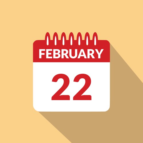 February 22 Vector Images & Graphics for Commercial Use | VectorStock