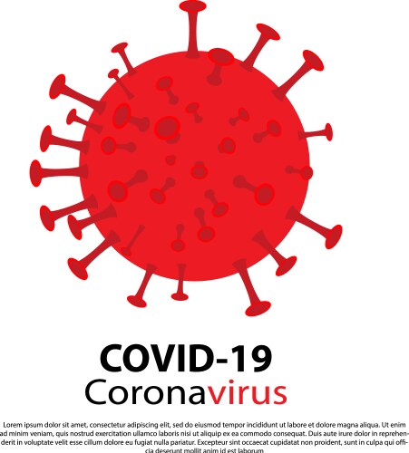 Coronavirus 2019-ncov vector image