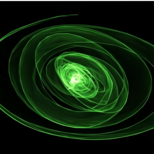 Abstract background with green lines Royalty Free Vector