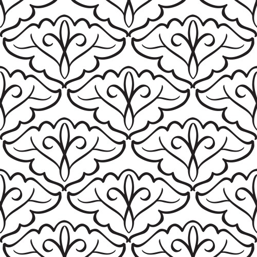 Monochrome seamless pattern Royalty Free Vector Image