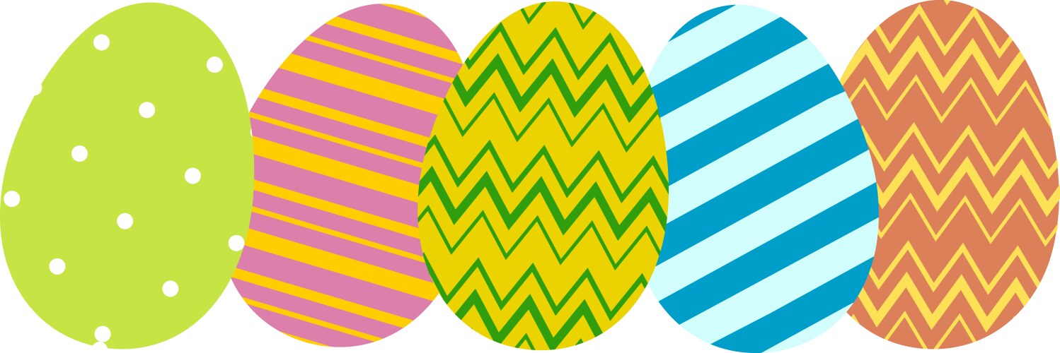 Eggs in row Royalty Free Vector Image - VectorStock