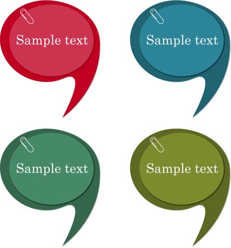 Isolated speech and thought bubbles set Royalty Free Vector