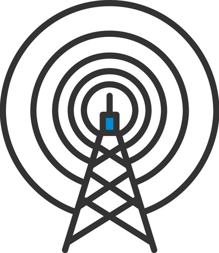 Radio antenna icon Royalty Free Vector Image - VectorStock