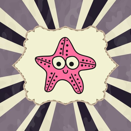 Starfishes vector image