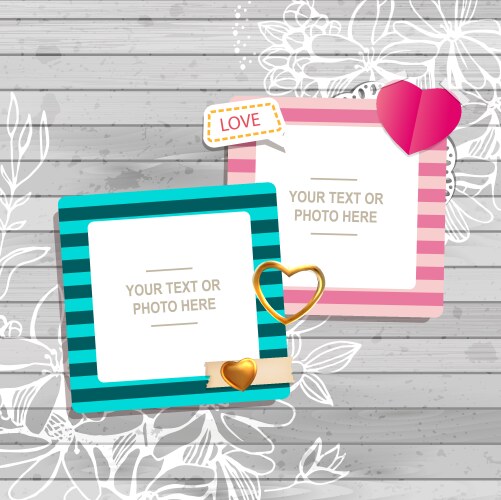 Retro digital frames collections Royalty Free Vector Image