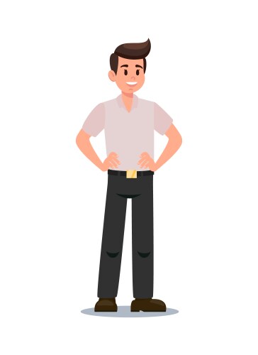Business man in office style clothes Royalty Free Vector