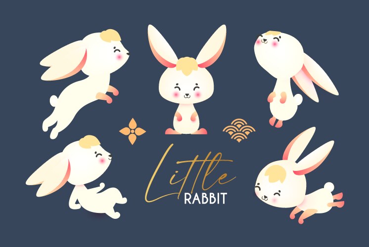 White rabbit cartoon Vector Images & Graphics for Commercial Use ...