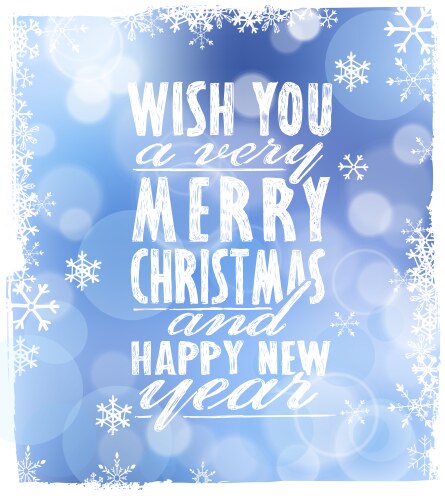 Winter Christmas Card Vector Image