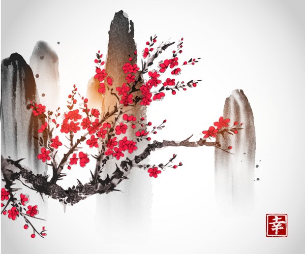 Cherry Tree Drawing Vector Images (over 4,000)