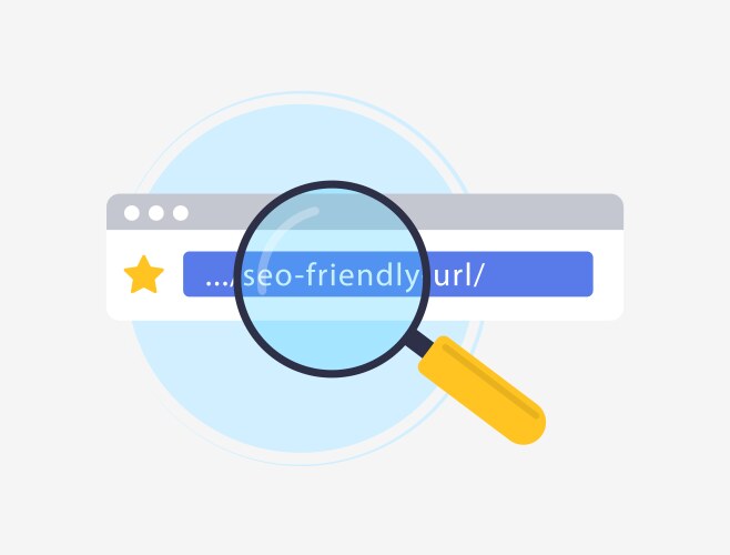 Create seo-friendly urls using relevant keywords vector image