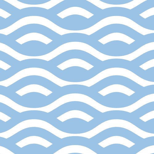 Swimming dolphin seamless pattern sea wave marine Vector Image