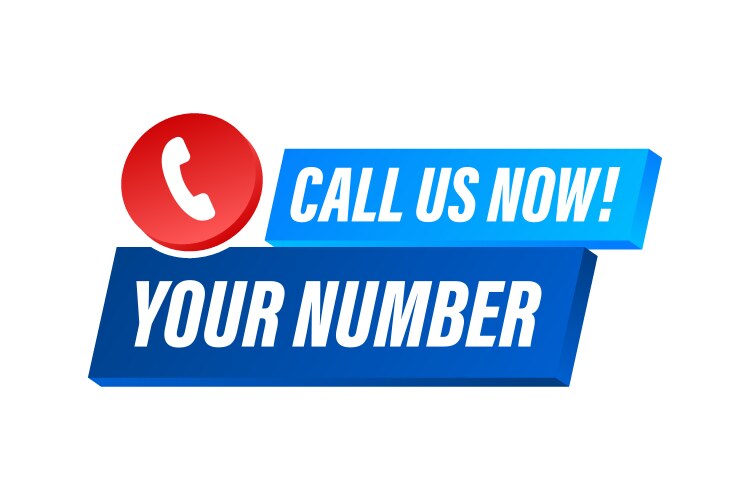 Call us now information technology telephone vector image