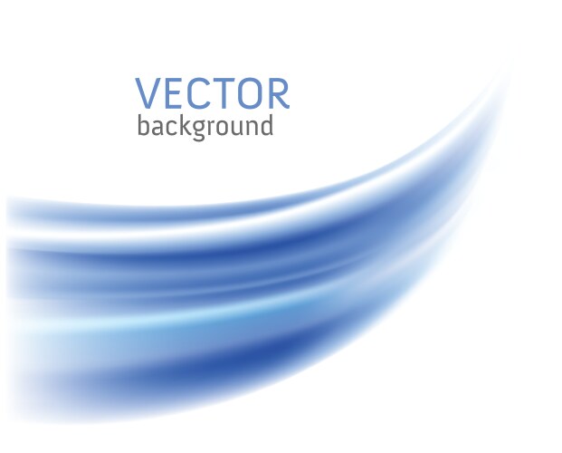 Abstract blue wave background Royalty Free Vector Image