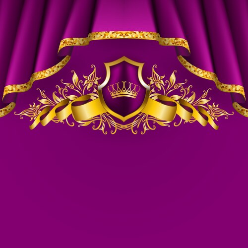 Royal Shield Background Vector Image