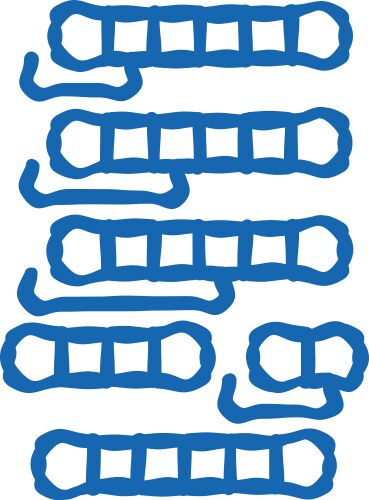 Insertion sort algorithm icon doodle vektorbild