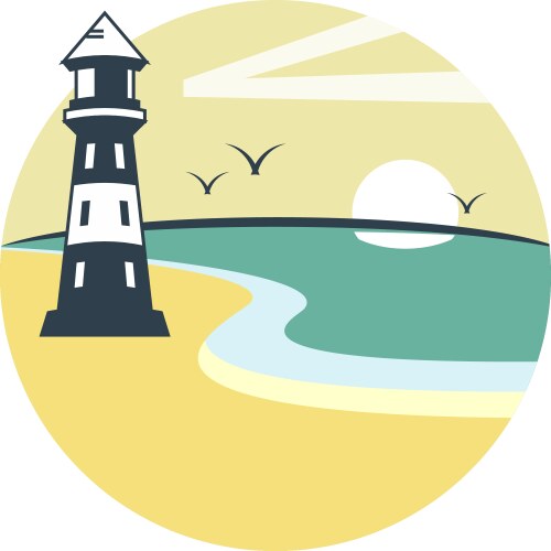 lighthouse vector