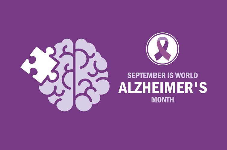 World Alzheimer's Month Banner Vector Image