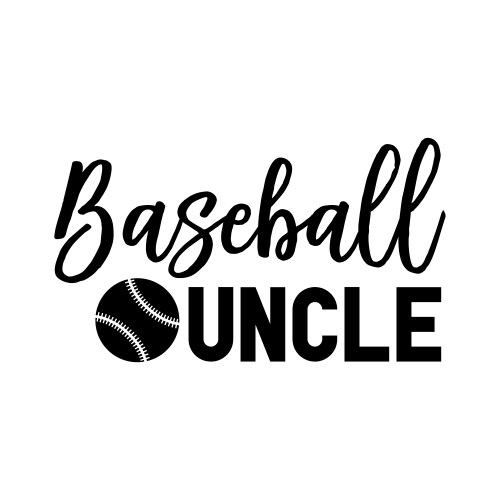 Baseball uncle cute funny lingo player fan vector image