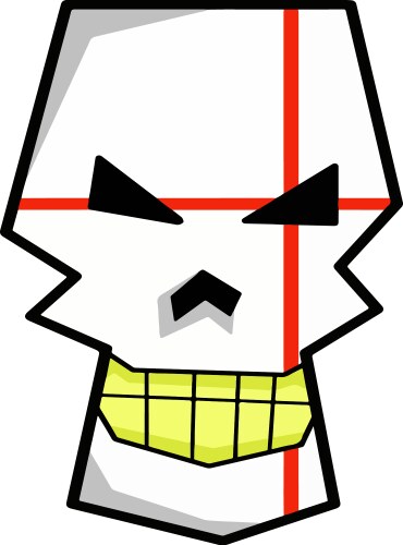 White skull Vector Image