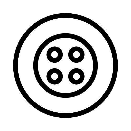 Clothes button icon on white background – Royalty-Free Vector | VectorStock