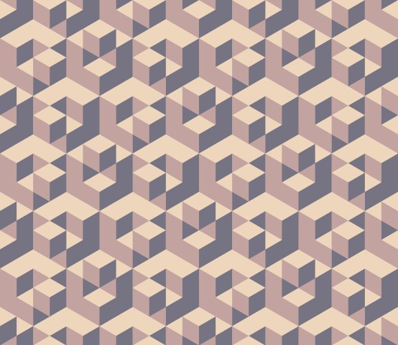 3d isometric cube pattern Royalty Free Vector Image