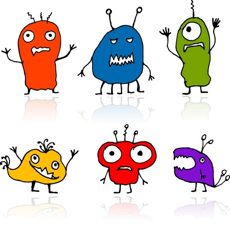 Whimsical Alien Sketch Vector Image