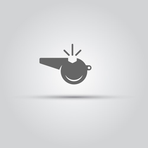 Object whistle Royalty Free Vector Image - VectorStock