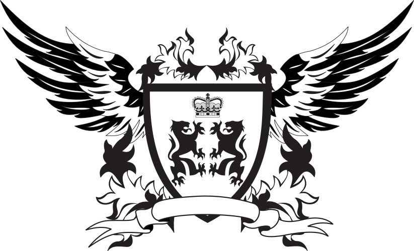 Vintage Shield Emblem Vector Image